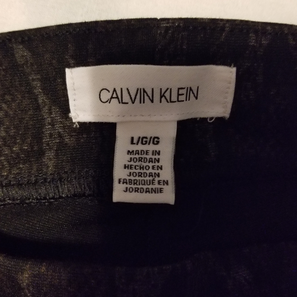 NWT Calvin Klein Pants Women's Size L Color Dark Brown - Picture 10 of 10